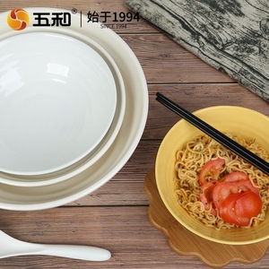 Wuhe Melamine Bowl With Spoon White 12cm Restaurant Use - Product Image 4