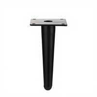 Pied de canapé conique en fer doré 100mm 400mm, support de chaise pour mobilier d'extérieur, salle à manger, cuisine, salle de sport, salon, lits et meubles de chevet
