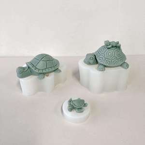 Tendance tortue 3D Silicone gâteau moule tortue gelée Fondant chocolat moule pour bricolage sucre artisanat résine bougie moule gâteau outils - Product Image 4