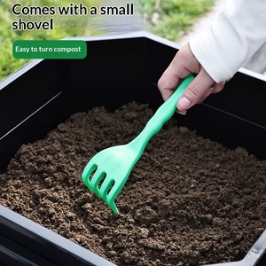 Boîte de culture moderne en plastique pour vers de terre, pour le compostage des déchets de cuisine et l'utilisation en jardin, avec plateau carré - Product Image 2