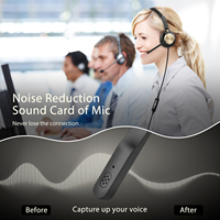 Casque filaire pour PC portable de haute qualité avec suppression du bruit et microphone pour le travail, Zoom, Skype et Teams