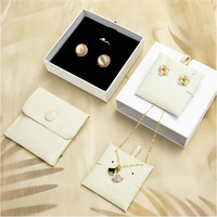 Pochettes bijoux haut de gamme et carte logo personnalisé bijoux affichage emballage boucle d'oreille cartes Message carte boîte à bijoux