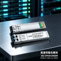 Émetteur-récepteur DWDM SFP28 25G STHF, 25 Gbit/s 1550 nm, 10 km, module optique LC UPC