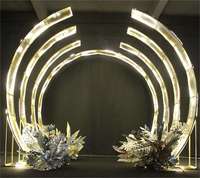 Décoration de mariage, centre de table, décors de scène pour événements, nouveau design, tunnel lumineux LED, arche de toile de fond de mariage