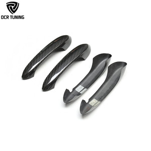 Pour BMW G80 G82 G20 G22 G30 G15 F40 F95 F90 couvercle de poignée de porte en Fiber de carbone sec 4 pièces/ensemble garniture de protection de porte externe - Product Image 1