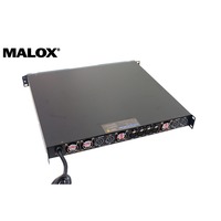 MALOX DA17K4 Profesyonel 4 Kanallı 4 Metal Güç Amplifikatörü 4x3000W Köprülenmiş D Sınıfı Alüminyum Panelli Turne ve Kiralama İçin