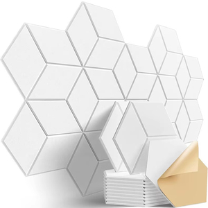 Paneles Acústicos Hexagonales Autoadhesivos, Absorbentes <span class=keywords><strong>de</strong></span> Sonido para Pared y Techo, 15x26x30cm, Paquete <span class=keywords><strong>de</strong></span> 12, para Salas <span class=keywords><strong>de</strong></span> Estar y Estudios <span class=keywords><strong>de</strong></span> Música - Product Image 3