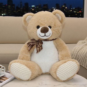 Orsacchiotto <span class=keywords><strong>Gigante</strong></span> Personalizzato Unisex per Compleanno, <span class=keywords><strong>Peluche</strong></span> Morbido Kawaii con Fodera in Rete e Fiocco - Product Image 1