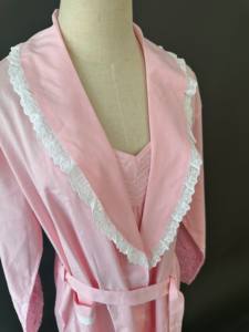 Set Jubah Katun Pink 2 Potong + Baju Tidur - Product Image 4