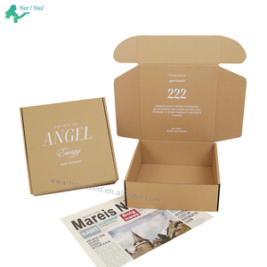 瓦楞纸箱可回收标志礼品包装鞋衣服盒纸质邮件箱小企业装运箱 - Product Image 4