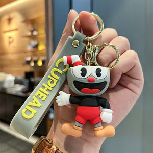 พวงกุญแจตัวการ์ตูน3ชิ้น, พวงกุญแจรูปตัวการ์ตูนสำหรับเป็นถ้วยถ้วยถ้วยถ้วยของชำร่วย - Product Image 5