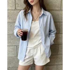 <span class=keywords><strong>Camicia</strong></span> Casual da <span class=keywords><strong>Donna</strong></span> a Maniche Lunghe, Adatta per Primavera, Estate, Autunno, Logo Personalizzabile, Top Femminile - Product Image 1