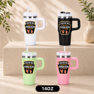 Custom Logo 14oz-40oz Stainless Steel Vacuum Insulated Tumbler Handle Lid Straw <b>Double</b> <b>Wall</b> for Business Gifts Travel Coffee Mug - Product Image 5