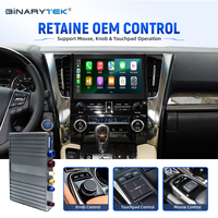 Modul Antarmuka Video Android CarPlay 8+128G, Peningkatan Layar OEM, Kotak Multimedia untuk Toyota Alphard dan Vellfire 2020-2022