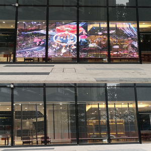 Pushunled Xx.Video.Xx iklan jendela layar transparan Led transparansi dinding tampilan Led Pantalla Led Transparente - Product Image 2