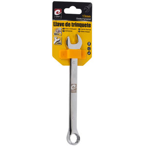 Chiave a doppio uso Erpsl con scanalature piatte 13mm, finitura a specchio cromata - Product Image 1