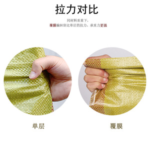 Bolsa Tejida Impermeable Reforzada Ming Su, 68g/m², Capacidad de Carga de 2-100kg, para Almacenamiento de Granos, Arena y Residuos de Construcción - Product Image 3