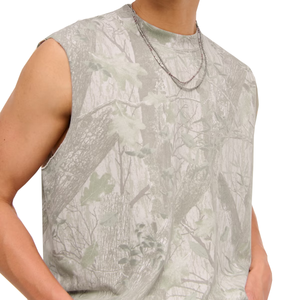 Débardeur pour homme en coton 100% avec logo personnalisé et motif de dessin animé, débardeur de haute qualité pour homme - Product Image 2