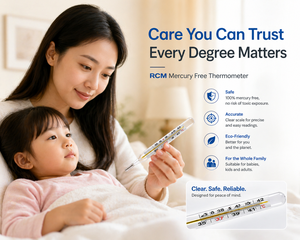 Termómetro Hidráulico Clínico Reica CR.W 00 sin Mercurio para Uso Axilar, Certificado CE Clase II, Garantía de 1 Año - Product Image 2