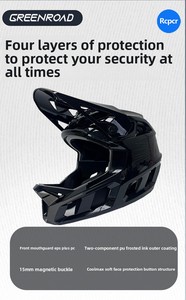 GREENROAD X8 Dual Sport Downhill אופני הרים מלאים קסדת ABS לשני המינים מרוצי שטח מקצועיים רכיבה על אופניים - Product Image 5