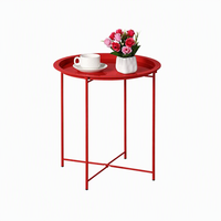 Table d'appoint ronde en métal pour canapé de salon, table basse pour la vente en gros