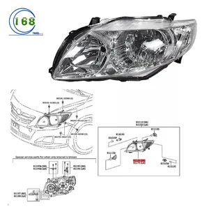 Factory Price Auto Lighting System Front Lamp Head Light 81170-02610 81130-02610 Led Headlights For Toyota Corolla 2007