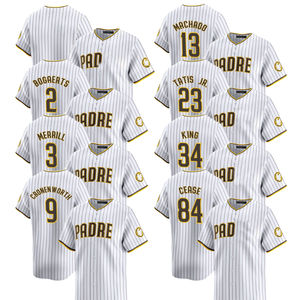 เสื้อเบสบอลแบบสั่งทำพิเศษสำหรับทีมซานดิเอโก โฮม รุ่นลิมิเต็ด ปี 2025 สำหรับผู้ชายและผู้หญิง แขนสั้น ผ้าโพลีเอสเตอร์ 100% ป้องกันแบคทีเรีย ตัดเย็บปักลาย - Product Image 1