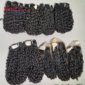 วิกผมหยิกของมนุษย์พิกซี่ผมหยิกแบบคู่ผมต่อแบบชาวเวียดนามผมมนุษย์บริสุทธิ์100% สีธรรมชาติ - Product Image 5