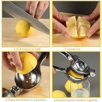 Outils de cuisine Presse-agrumes portable de qualité supérieure Presse-agrumes à orange et à citron vert Presse-agrumes manuel en acier inoxydable
