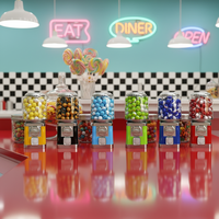 Distributeur de bonbons Niudele de troisième génération, système de paiement par jeton, code QR et pièces de monnaie, capacité de 150 à 200 pièces pour la maison