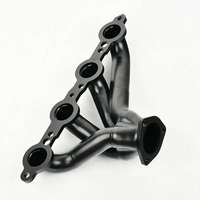 Collecteurs d'échappement Target en acier inoxydable poli, type Block Hugger, avec tuyau à structure stable, compatibles Chevy Small Block SBC V8