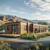 Maison modulaire de 20 pieds pliable préfabriquée petite maison en conteneur plat avec panneau sandwich pour centre commercial et atelier