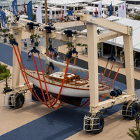 Palans de levage mobiles pour bateaux 12 tonnes en acier galvanisé pour marinas et chantiers navals