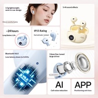 Earphone Nirkabel Model Jepit Telinga dengan Kamera, Daya Tahan Baterai Lama, dan Earphone Olahraga Serbaguna