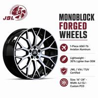 Jantes monobloc forgées 16-24 pouces, noir brillant, lèvre polie, à rayons fendus, 5x112 5x120 pour voitures de luxe, coupes sportives, SUV et tuning