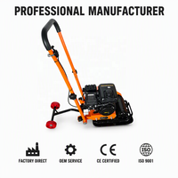 Compacteur à plaque vibrant portatif de 30 kg à essence pour sols, asphalte et travaux de construction OEM CE