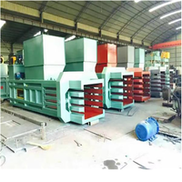 Production professionnelle de machine d'emballage de papier et de carton de rebut horizontale hydraulique automatique