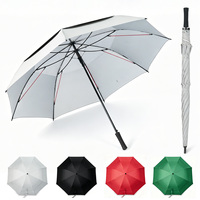 Parapluie de golf personnalisé à ouverture automatique, double couche, 32 pouces, haute qualité, imperméable, coupe-vent, grande taille, pour homme et femme, avec logo