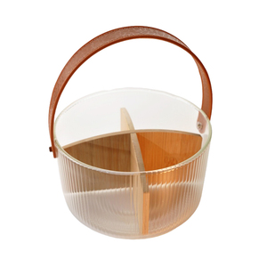 Seau de rangement pour couvercle en bambou en vrac Solution d'organisation domestique de luxe - Product Image 4