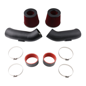Sistema de Admisión de Aire Frío de Aluminio AOSU para M5 M6 F10 F11 F12 F13 S63TU 4.4L Twin Turbo V8 AIM106-BK-RD Negro + Rojo (2012-2018) - Product Image 2