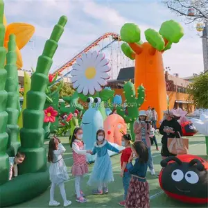 Giant Outdoor Stage Festival Partij Decoratie Cartoon Opblaasbare Sprookje Magische Boom Voor Reclame Inflatables