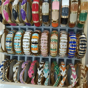 Bracciale Largo in Oro, Gioiello Punk Chunky, Offerta Speciale, Bracciale in Oro 18k Impermeabile - Product Image 4