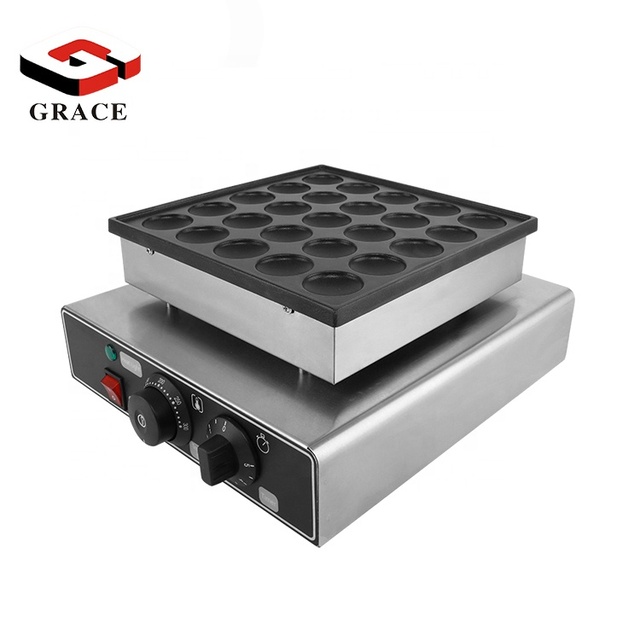 Commercial Mini Pancake Waffle Maker Machine 25 Holes Electric Muffins Equipment New Condition