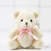 Boneka Beruang Teddy Ukuran Kecil 10cm Grosir, Boneka Beruang Teddy Lucu Lembut, Gantungan Kunci Boneka Hewan Isi Dakron, Gantungan Kunci Boneka Beruang Teddy