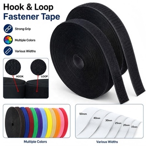 Custom Size Factory Price Back to Back <strong>Hook</strong> <strong>and</strong> <strong>Loop</strong> Cable Tie Strap Fastener Velcroes <strong>Tape</strong> Heat Resistant Sticky Sew on <strong>Tape</strong> - Product Image 1