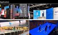 Mur vidéo LED modulaire pour stand d'exposition, taille personnalisée, écran d'affichage portable