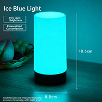 Lampe de table LED rechargeable 3500K blanc chaud, lumière d'ambiance créative pour camping extérieur, marché nocturne, bureau, café