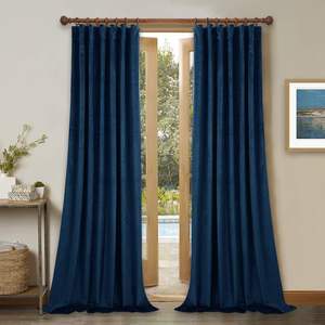 DaiRui Wholesale Velvet Blackout <strong>Curtains</strong> High Density Thermal Insulated Drapes for Custom Size Heavyweight Window Treatments - Product Image 1