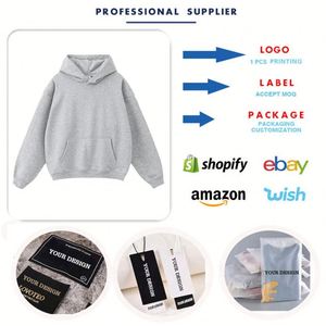 Custom Logo 420 Grams Fleece Oversized No String Unisex Solid Spring <b>Hoodies</b> Wholesale for - Product Image 4