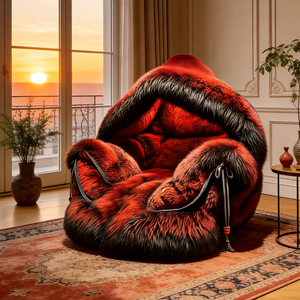 <span class=keywords><strong>Fauteuil</strong></span> Poire Rouge Luxe Grand Modèle à Capuche, Canapé Confortable, <span class=keywords><strong>Fauteuil</strong></span> Relax, Mobilier de Salon - Product Image 3